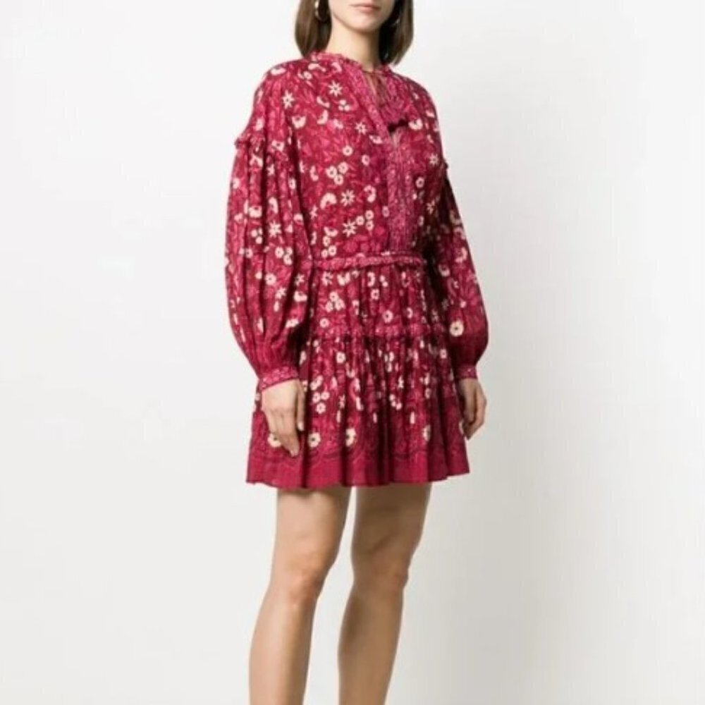 Ulla‎ Johnson Marigold Long Sleeve Floral Dress Size 4